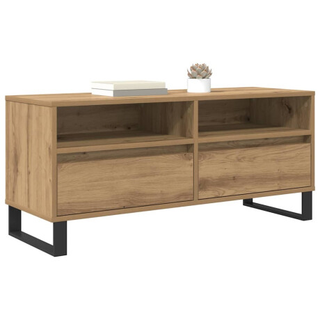 vidaXL TV-kast met lade Artisan Eiken 100 x 34,5 x 44,5 cm afbeelding3 - 1