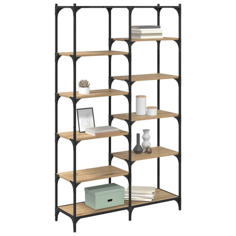 vidaXL Boekenkast artisanaal eikenkleurig 100 x 32 x 170 cm afbeelding3 - 1