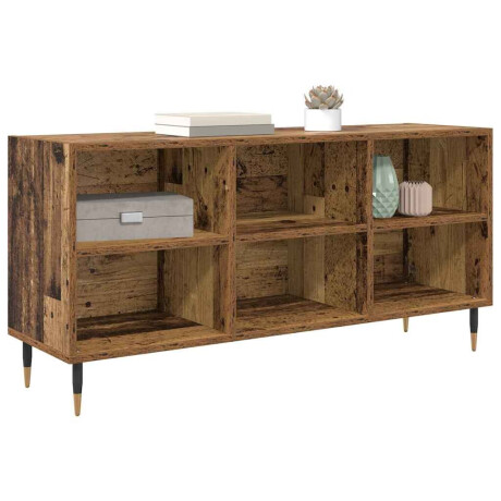 vidaXL TV-kast Oud Hout 103,5 x 30 x 50 cm Bewerkt hout afbeelding3 - 1