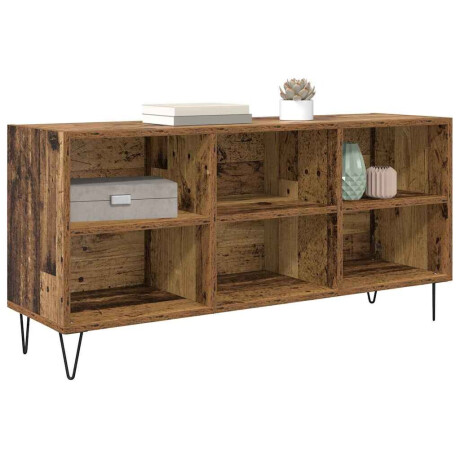 vidaXL TV-kast Oud Hout 103,5 x 30 x 50 cm Bewerkt hout afbeelding3 - 1