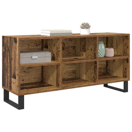 vidaXL TV-kast Oud Hout 103,5 x 30 x 50 cm Bewerkt hout afbeelding3 - 1