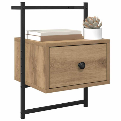 vidaXL Nachtkastje 2 pcs Artisan Eiken 35 x 30 x 51 cm Bewerkt hout afbeelding3 - 1