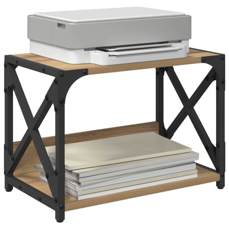 vidaXL Printerstand Artisan Eiken 44 x 26 x 31,5 cm Bewerkt hout afbeelding3 - 1