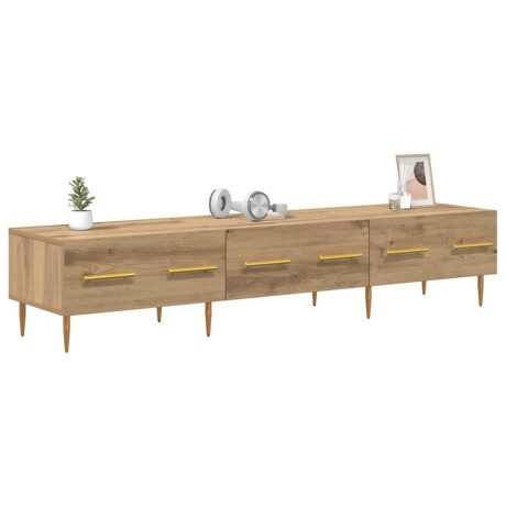 vidaXL TV-kast met lade Artisan Eiken 150 x 36 x 30 cm Bewerkt hout afbeelding3 - 1