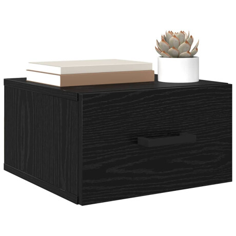 vidaXL Nachtkastje met lade Zwart eiken 35 x 35 x 20 cm Bewerkt hout afbeelding3 - 1