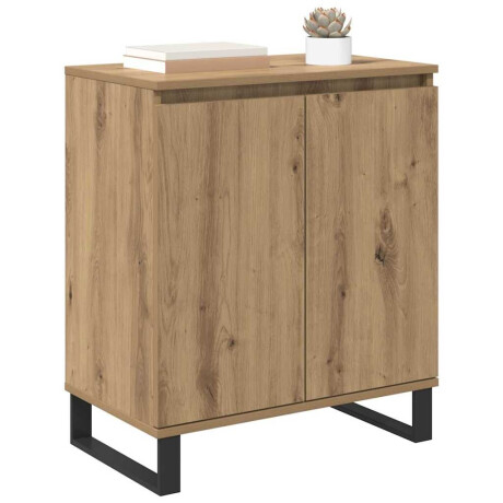 vidaXL Dressoir Artisan Eiken 60 x 35 x 70 cm Bewerkt hout afbeelding3 - 1