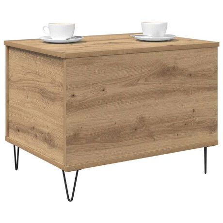 vidaXL Salontafel Artisan Eiken 60 x 44,5 x 45 cm Bewerkt hout afbeelding3 - 1