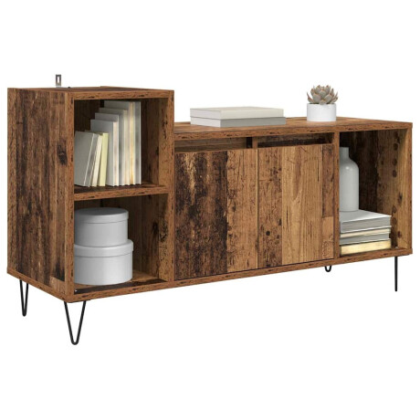 vidaXL TV-kast Oud Hout 100 x 35 x 55 cm Bewerkt hout afbeelding3 - 1