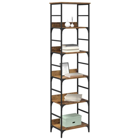 vidaXL Boekenkast Oud Hout 50 x 33 x 188,5 cm Bewerkt hout afbeelding3 - 1