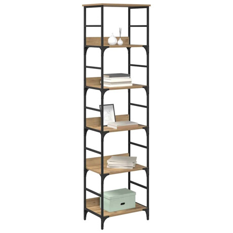 vidaXL Boekenkast Artisan Eiken 50 x 33 x 188,5 cm Bewerkt hout afbeelding3 - 1