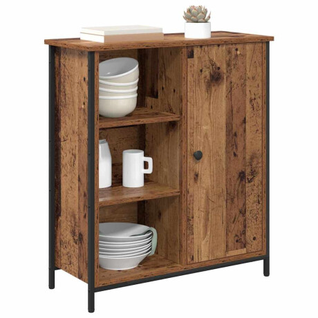 vidaXL Dressoir Oud Hout 70 x 30 x 80 cm Bewerkt hout afbeelding3 - 1