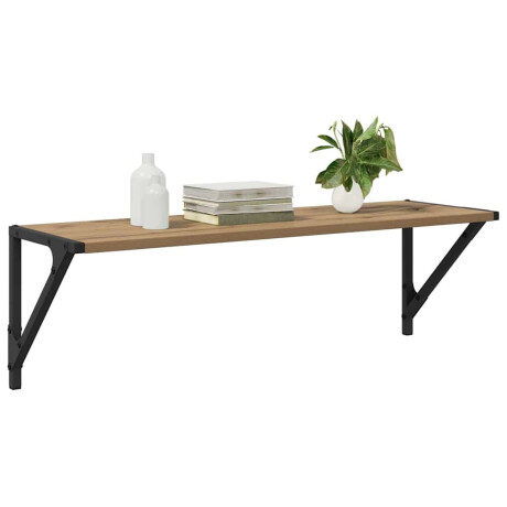 vidaXL Wandplanken 2 pcs Artisan Eiken 80 x 25 x 25,5 cm Bewerkt hout afbeelding3 - 1
