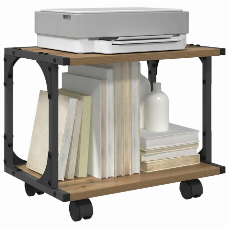 vidaXL Printerstand Artisan Eiken 41 x 28 x 33.5 cm Bewerkt hout afbeelding3 - 1