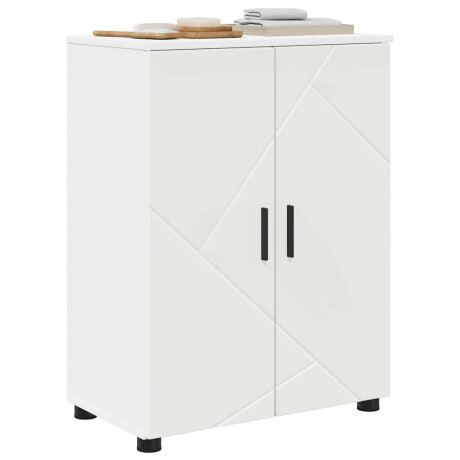 vidaXL Badkamer Kast Wit 60 x 35 x 80 cm Bewerkt hout & Metaal afbeelding3 - 1