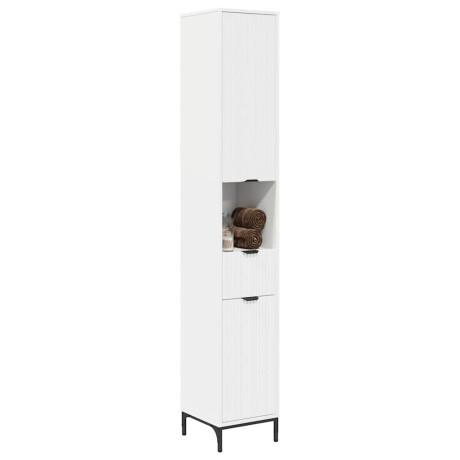 vidaXL Hoge badkamerkast met lade Wit 31.5 x 33 x 190 cm Bewerkt hout afbeelding3 - 1