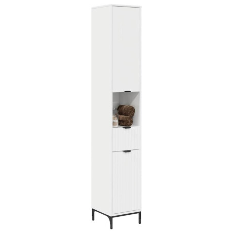 vidaXL Hoge badkamerkast Hoogglans wit 31.5 x 33 x 190 cm Bewerkt hout afbeelding3 - 1