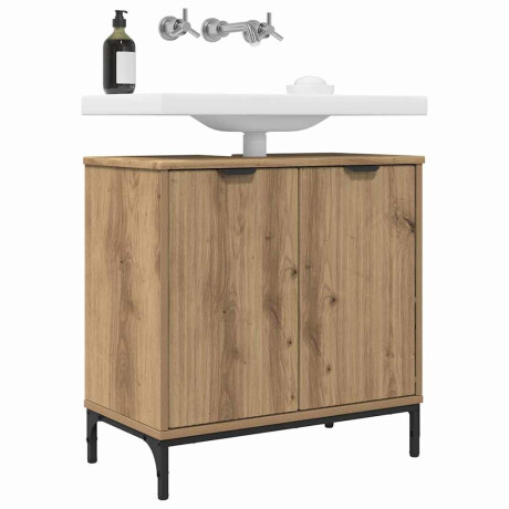 vidaXL Badkamertenk te kast Artisan Eiken 60,5 x 33,5 x 61 cm afbeelding3 - 1