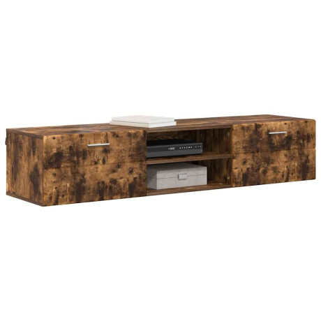 vidaXL Houten Kast Gerookt eiken 150 x 39 x 30 cm Bewerkt hout afbeelding3 - 1