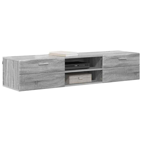 vidaXL Houten Kast met lade Grijs Sonoma 150 x 39 x 30 cm Bewerkt hout afbeelding3 - 1