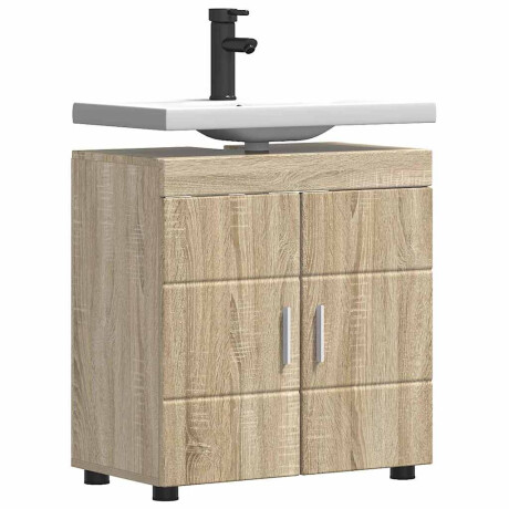 vidaXL Badkamerkastenset met opslag TULUM Sonoma Eiken 60 x 34 x 63 cm afbeelding3 - 1