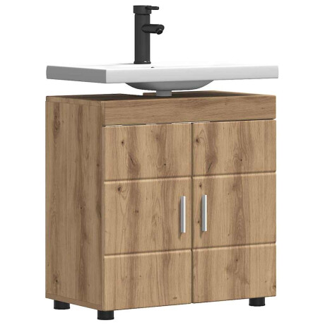 vidaXL Badkamerkastenset TULUM Artisan Eiken 60 x 34 x 63 cm afbeelding3 - 1