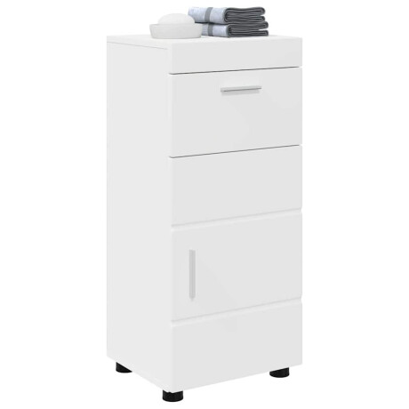 vidaXL Badkamerkastenset TULUM Wit 37 x 31,5 x 82 cm Bewerkt hout afbeelding3 - 1
