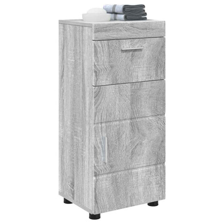 vidaXL Badkamer Kast Grijs sonoma 37 x 31.5 x 82 cm Bewerkt hout afbeelding3 - 1