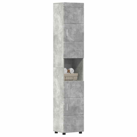 vidaXL Badkamerkastenset TULUM Beton Grijs 37 x 31,5 x 203 cm afbeelding3 - 1