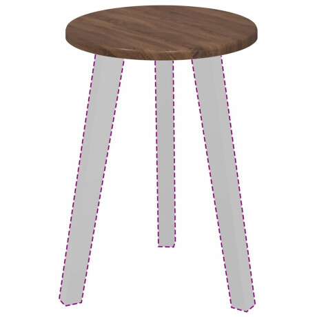 vidaXL Tafelblad bruin eikenkleur 30 x 30 x 1,5 cm Bewerkt hout afbeelding3 - 1