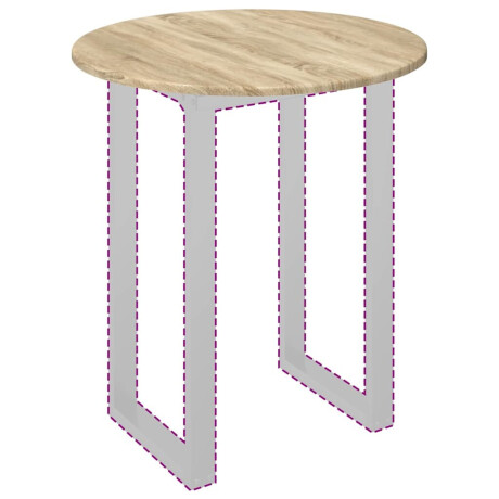 vidaXL Tafelblad Sonoma eiken 60 x 60 x 1,5 cm Bewerkt hout afbeelding3 - 1