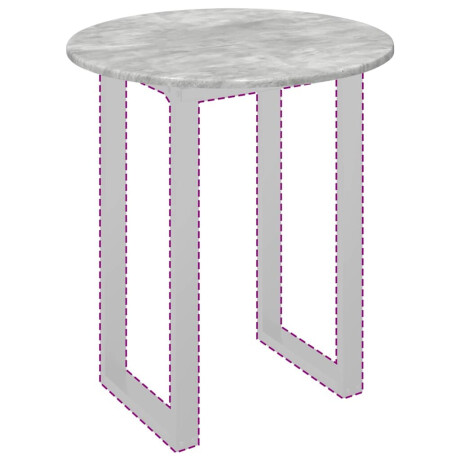 vidaXL Tafelblad Betongrijs 60 x 60 x 1,5 cm Bewerkt hout afbeelding3 - 1