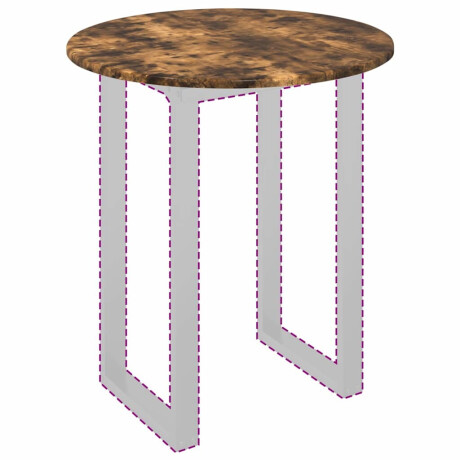 vidaXL Tafelblad Gerookt eiken 60 x 60 x 1.5 cm Bewerkt hout afbeelding3 - 1