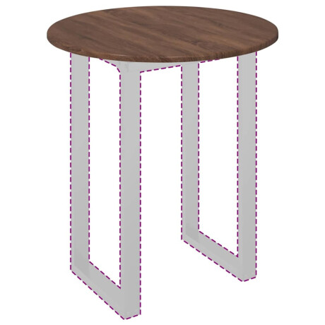 vidaXL Tafelblad bruin eikenkleur 60 x 60 x 1.5 cm Bewerkt hout afbeelding3 - 1