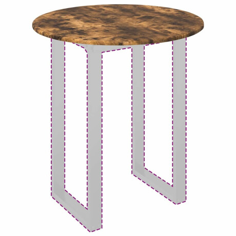 vidaXL Tafelblad Gerookt eiken 80 x 80 x 1,5 cm Bewerkt hout afbeelding3 - 1