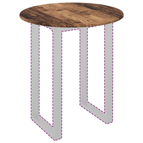 vidaXL Tafelblad Oud hout 80 x 80 x 1.5 cm Bewerkt hout afbeelding3 - 1