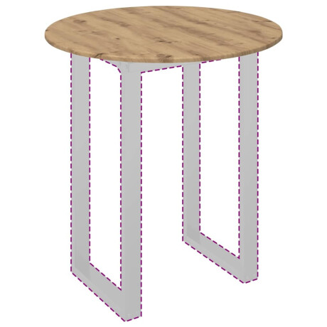 vidaXL Tafelblad artisanaal eikenkleurig 80 x 80 x 1,5 cm Bewerkt hout afbeelding3 - 1