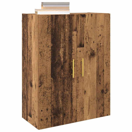 vidaXL Wandgemonteerde Kasten 2 pcs Oud hout 69.5 x 34 x 90 cm afbeelding3 - 1