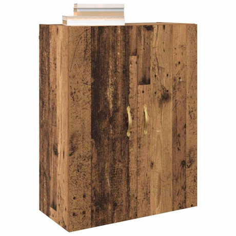 vidaXL Wandgemonteerde Kasten 2 pcs Oud hout 69.5 x 34 x 90 cm afbeelding3 - 1