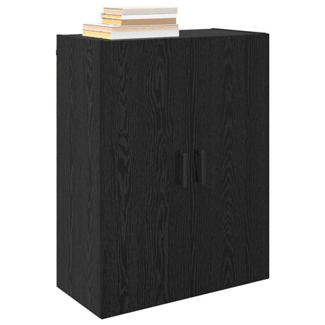 vidaXL Wandgemonteerde Kasten 2 pcs Zwart eiken 69.5 x 34 x 90 cm afbeelding3 - 1