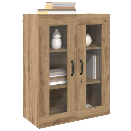 vidaXL Wandgemonteerde Kasten 2 pcs artisanaal eikenkleurig afbeelding3 - 1