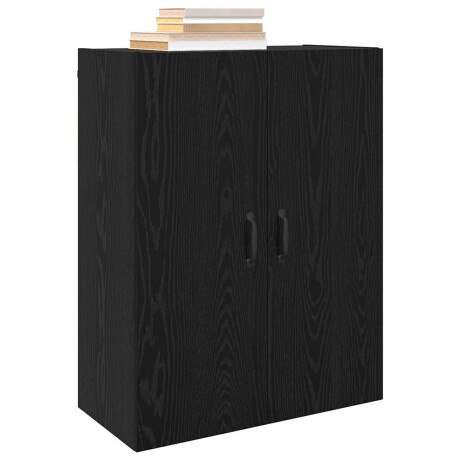 vidaXL Wandgemonteerde Kasten 2 pcs Zwart eiken 69.5 x 34 x 90 cm afbeelding3 - 1