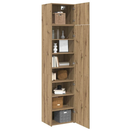 vidaXL Opbergkast met plank Anders met opslag met de deur artisanaal eikenkleurig 50 x 41 x 225 cm afbeelding3 - 1