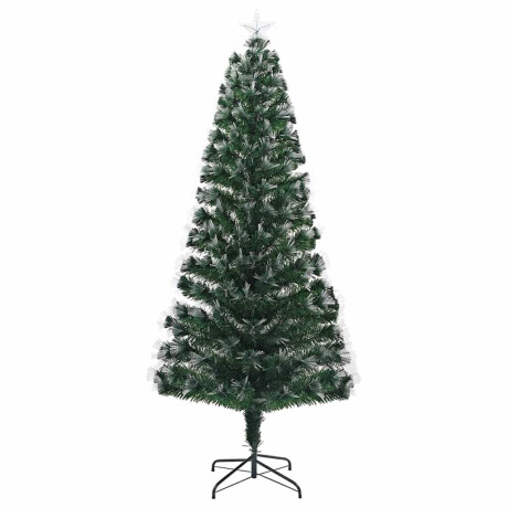 vidaXL Kunstkerstboom met 250 LED met standaard Groen 210 cm PVC afbeelding3 - 1