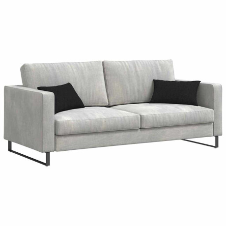 vidaXL Sofa Kussens 2 pcs Zwart 50 x 30 cm Stof afbeelding3 - 1