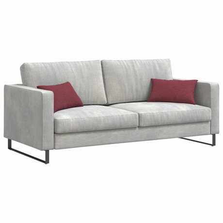 vidaXL Sofa Kussens 2 pcs Wijnrood 50 x 30 cm Stof afbeelding3 - 1