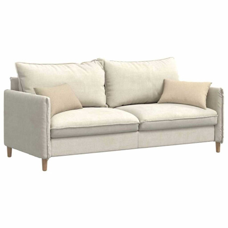 vidaXL Sofa Kussens 2 pcs Crème 50 x 30 cm Stof afbeelding3 - 1