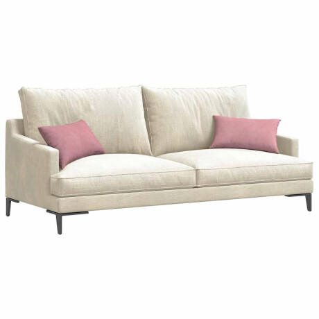 vidaXL Sofa Kussens 2 pcs Roze 50 x 30 cm Katoen Stof afbeelding3 - 1