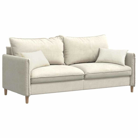 vidaXL Sofa Kussens 2 stuks Crème 50 x 30 cm Cordstof afbeelding3 - 1