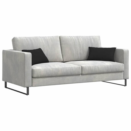 vidaXL Sofa Kussens 2 stuks Zwart 50 x 30 cm Stof afbeelding3 - 1
