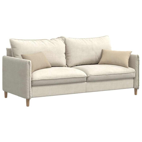 vidaXL Sofa Kussens 2 stuks Crème 50 x 30 cm Stof afbeelding3 - 1